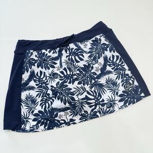 Fullsand Skirt with Built In Shorts Size L Tropical Floral‎ Quick Dry Swim Skort